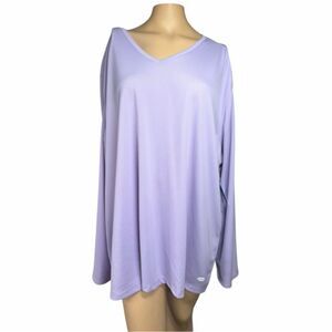 Reel Legends Free Line Purple Performance Long Sleeve Shirt 3X